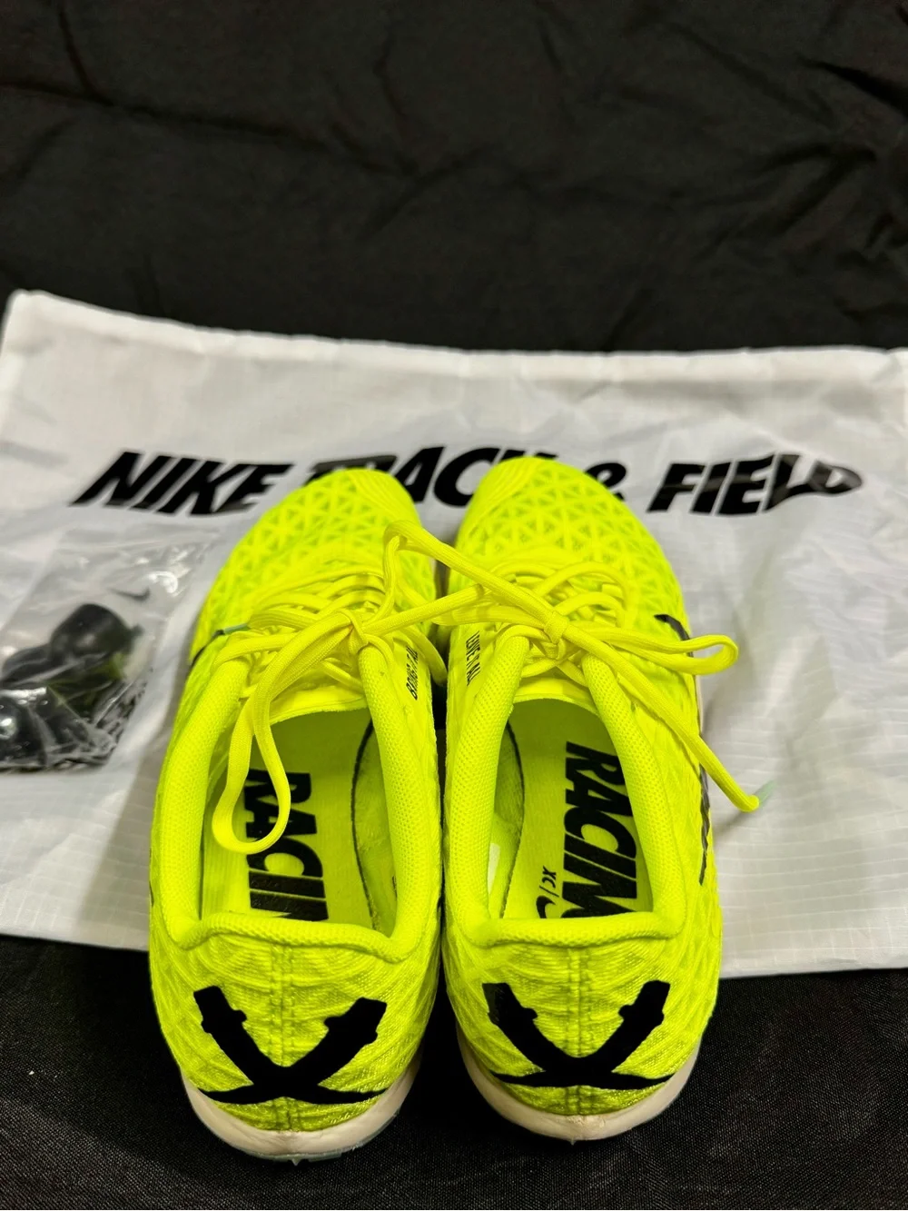 Kids Nike Zoom Rival XC 5 Neon Yellow Track Sneakers